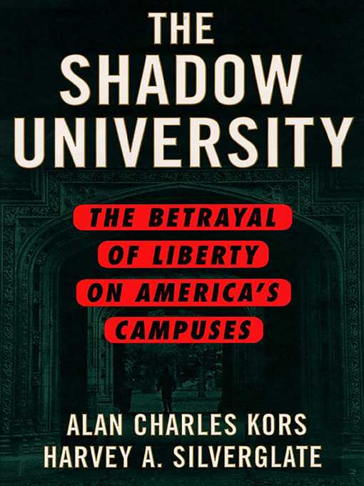 Title details for The Shadow University by Alan Charles Kors - Available